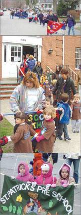Young children running in the streets Young children running in the streets