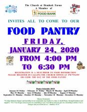 Remember that the Church at Hemlock Farms has a food pantry