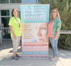 Robin Skibber, executive director (left), and Tracy Simon, protective services care manager, of the Pike County Area Agency on Aging (Photo provided)