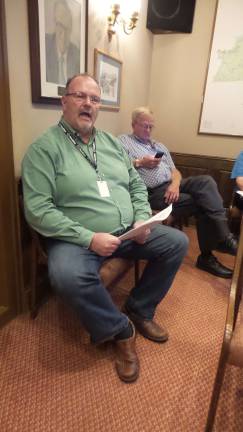 State: There's hope for Sawkill Road in 2016 Dennis Giordano of the Pennsylvania Department of Transportation (Photo by Frances Ruth Harris)