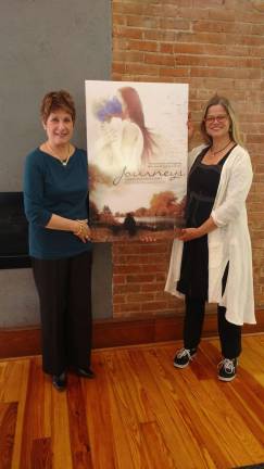 True story about secretly rich widow to be filmed in Milford Olive Gallagher and producer Dawn Green (Photo by Anya Tikka)