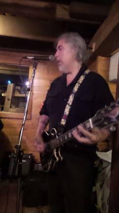 Bringing down the house John Wykacane plays with the Broke Down and Rebuilt Band (Photo by Frances Ruth Harris)