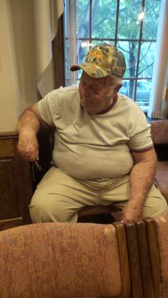 When roads stop being roads Eddie Simons, Green Township Supervisor (Photo by Frances Ruth Harris)