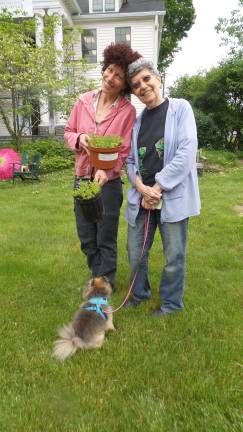Gardens grow with help from annual plant sale From left: Dena Salmon and Master Penn Gardner Sheila Salmon (Photo by Frances Ruth Harris)