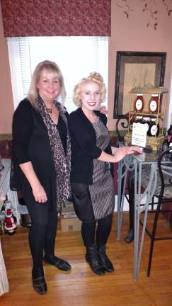 Milford bees make honey, and money, for GAIT Owner Maureen Caska and employee Kate McCaw show off the GAIT honey display at TLC Salon and Spa in Milford (Photo provided)