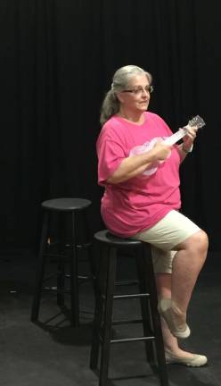 'You've Got a Friend' pays tribute to women songwriters Cathy Frahme at rehearsal (Photo by Linda Fields)