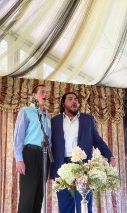 Two Tenors: Matthew Goodheart, left, and Angel Gomez.