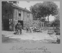 The blacksmith shop at Dingmans Ferry before it was demolished.