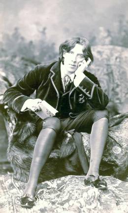 Irish poet and playwright Oscar Fingal O'Flahertie Wills Wilde (1854-1900)