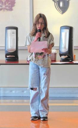 DVES Student Council holds speeches and elections Norah Jaludi.