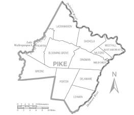 A general map of Pike County.