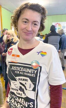 Margaret Spring, one of the organizers of the march