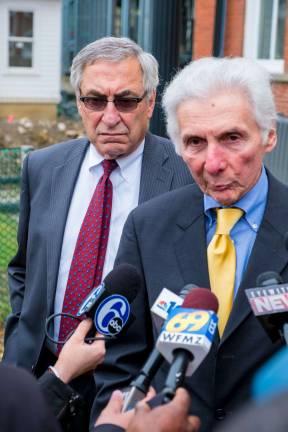 Witnesses paint Frein as tender brother, mercenary killer The defense team, Michael Weinstein (left) and William Ruzzo (Photo by Preston Ehrler)