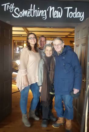 Cooks and tasters agree: Everybody wins Debbie Bailey and Joe Cologer with Mary and Michael Carson. The Carsons began the Winter Lights Festival. (Photo by Frances Ruth Harris)