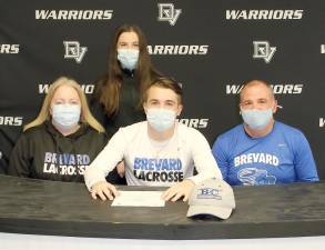 Lacrosse player Finnegan McCormack signs with with Brevard College
