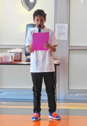 DVES Student Council holds speeches and elections Gabriel Gause.