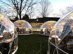The igloo dining experience at Fauchere.