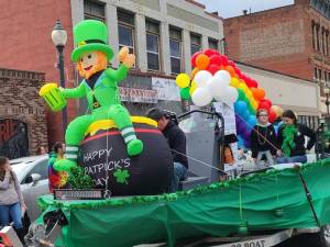 A float from a previous St. Patrick’s Day Parade.