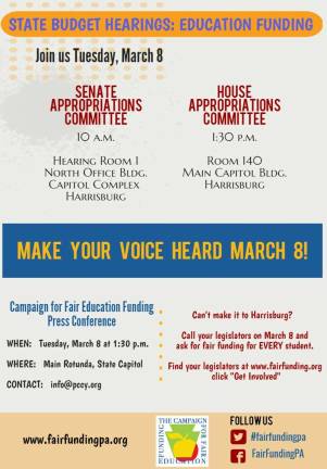 Join the fight for fair funding in Pennsylvania Join the fight for fair funding in Pennsylvania