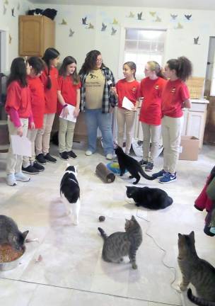 From left: Marilyn Marty, Sarah Gilpin, Atisha Joannou, Keira LeMay, Ms. Kim, Rylee Nitecki, Layla Garrity, Paris Machado