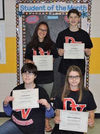 March Students of the Month at DVMS March Students of the Month at DVMS