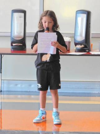 DVES Student Council holds speeches and elections Avery McNeeley.