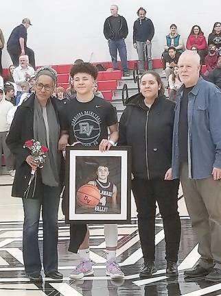 A tight score and fine play by DV and Lakeland — and some very bad calls Senior Night: Ryan Doherty, usually the top scorer on the team (Photo by Ken Hubeny Sr.)