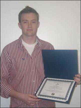 Chad Mackey wins business honors Chad Mackey wins business honors