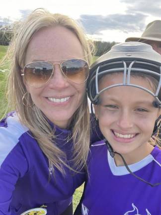 Volunteers are (mostly) hard to find Kelly Cronin and daughter Sienna Jarer with Warwick Youth Lacrosse (Photo courtesy of Kelly Cronin)