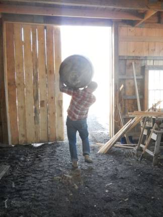 Locals brew up first NJ hard cider company Whiskey barrels used to age the cider.
