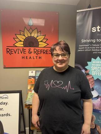 Local moms mean business Tina Vergara, owner and operator of Revive and Refresh in Milford, Pa.