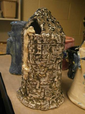 From a lump of clay come many stories Rapunzel’s tower by Dustin Hassenmayer