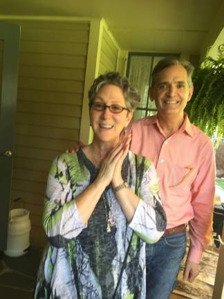 Amy Ferris is a woman of her words Amy Ferris and Sean Strub (Photo by Marilyn Rosenthal)