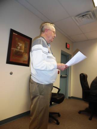 Firefighters also teach Milford Fire Chief Tom Stephenson (Photo by Anya Tikka)