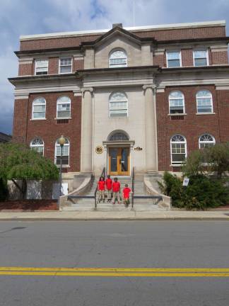 Outside the Mayor&#x2019;s Office in Middletown, N.Y.