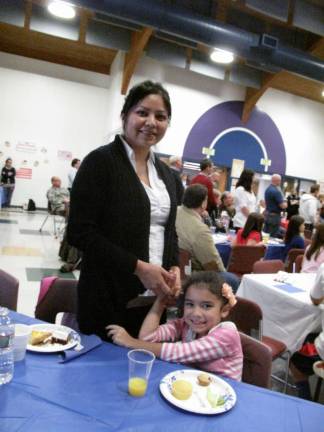 Shohola students give thanks to veterans Auriana Medina, 6 years old, and Trudy Vandever were just here to honor the veterans