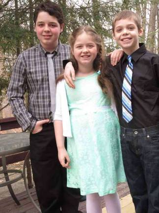 Local family displaced after fire The Teller children - Michael (13), Brianna (9) and Matthew (11).