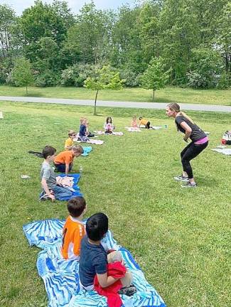 Kindergarten yoga lesson lasts