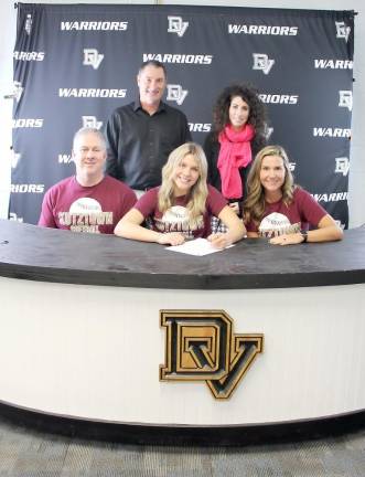 Pictured left to right: front row – Mr. Rich Henn, senior Emily Henn and Mrs. Lauren Henn