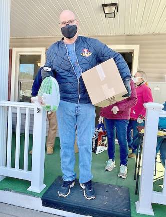 Volunteer Danny Bright is an Air Force veteran and 14-year member of the NYFD (Photo courtesy of the Pike County Ecumenical Food Pantry)
