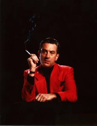 A photograph of Robert De Niro by Phillip Caruso.