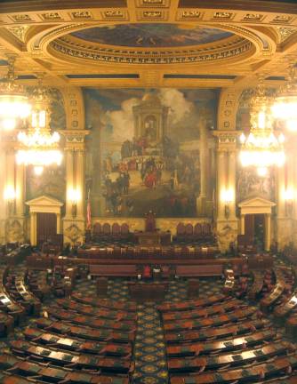 Pennsylvania House wins appeal in atheist prayer-policy suit Pennsylvania State Capitol House Chamber