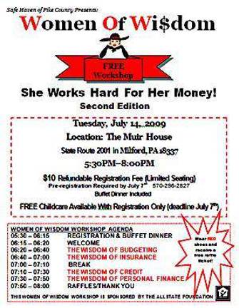 Women of Wisdom workshop Women of Wisdom workshop