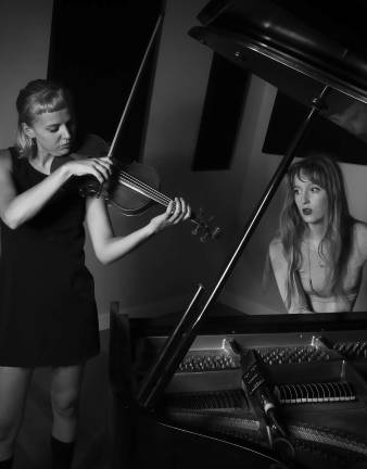 Piano-violin duo to give haunting performance Gracie and Rachel (Photo provided)