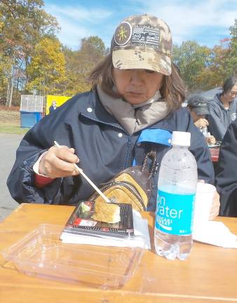 Sushi was available for festival-goers.