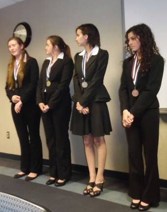 DV students excel in variety of fields Health Occupations Students of America (HOSA) team (Photo by Anya Tikka)