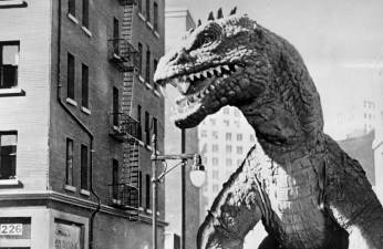 A shot of the Rhedosaurus<i> </i>from the classic film.