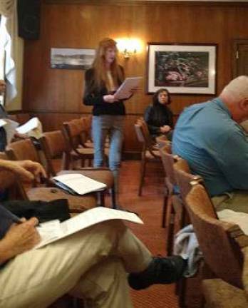 Scarce heroin antidote is now available Jill Gamboni addresses the Pike commissioners (Photo by Anya Tikka)