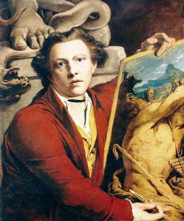 Self-portrait by Irish artist James Barry, 1803.