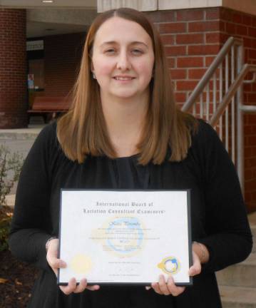 Kara Poremba becomes board-certified lactation consultant Kara Poremba (Photo provided)